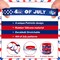 96 Pcs USA Silicone Bracelets American Flag Patriotic Wristband Red White and Blue Bracelets 4th of July Independence Day Rubber Wristbands Party Favors Gifts Supplies for Memorial Day